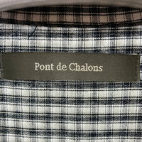 pont de chalons ポンデシャロン  2107014 格子柄コットンワンピース ブラック size- 瑞穂店