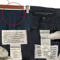 ENGINEERED GARMENTS エンジニアドガーメンツ ダック地 テーパード ペインターパンツ ネイビー Size 36 福生店