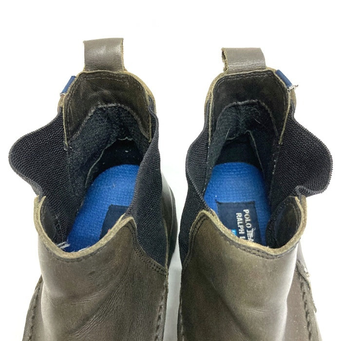POLO JEANS RALPH LAUREN ポロジーンズ ラルフローレン サイドゴア モックトゥ ブーツ  ブラック size9 瑞穂店