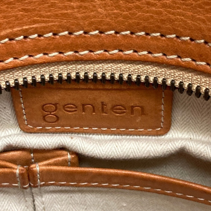 genten ゲンテン トスカ レザーハンドバッグ キャメル 瑞穂店
