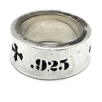 GABORATORY ガボラトリー G&Crown & Gothic Cross Wide Cigar Band Ring シルバーリング ガボール SV925 Size 27号 福生店