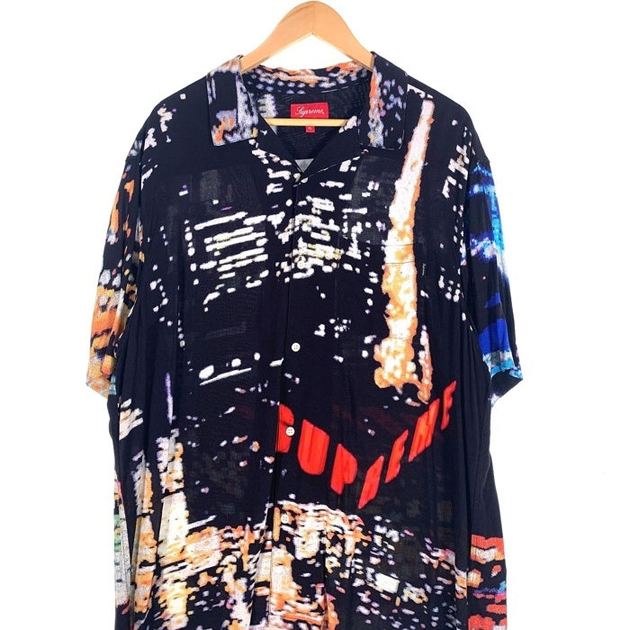 SUPREME シュプリーム 20SS City Lights Rayon S/S Shirt シティライツ レーヨン ショートスリーブシャツ マルチ ブラック Size XL 福生店