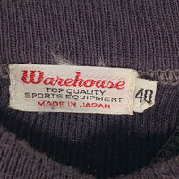 WAREHOUSE ウエアハウス Lot403 DOW FIELD スウェットクルーネックトレーナー ダークネイビー Size 40 福生店