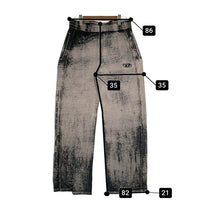 DIESEL ディーゼル P-LEO DEV TROUSERS バーンアウトトラウザー スウェットパンツ コットン ポリエステル グレー やや薄手 A14750 Size L 福生店