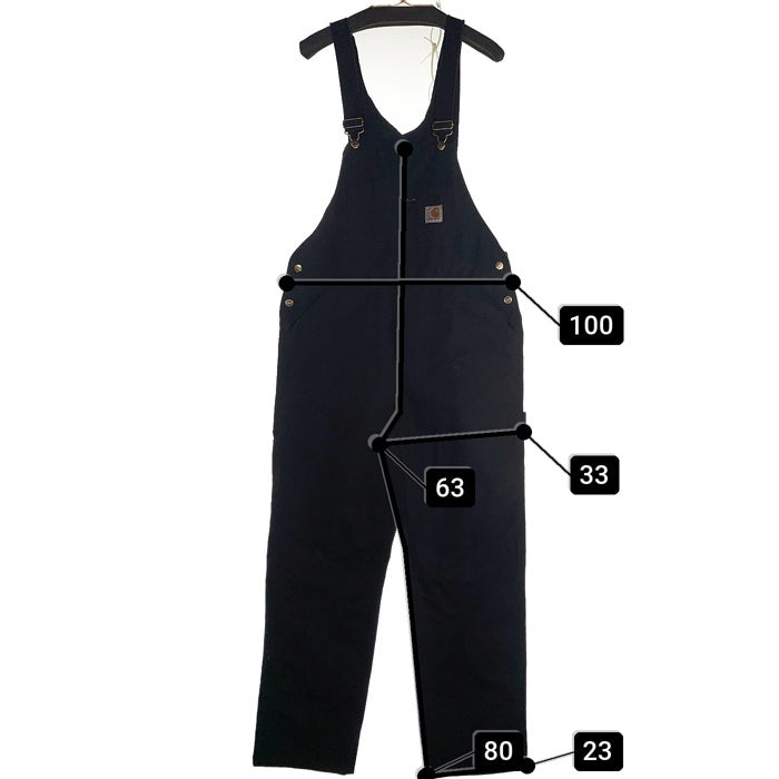 Carhartt WIP カーハートワークインプログレス BIB OVERALL ビブオーバーオール ダック ブラック I026462.89 Size 34×32 福生店