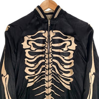 Back Street Crawler バックストリートクラウラー REVERSIBLE SKULL SOUVENIR JACKET ジップアップ  リバーシブル スカル スーベニア ジャケット スカジャン ブラック ベージュ 52133301 Size S 福生店