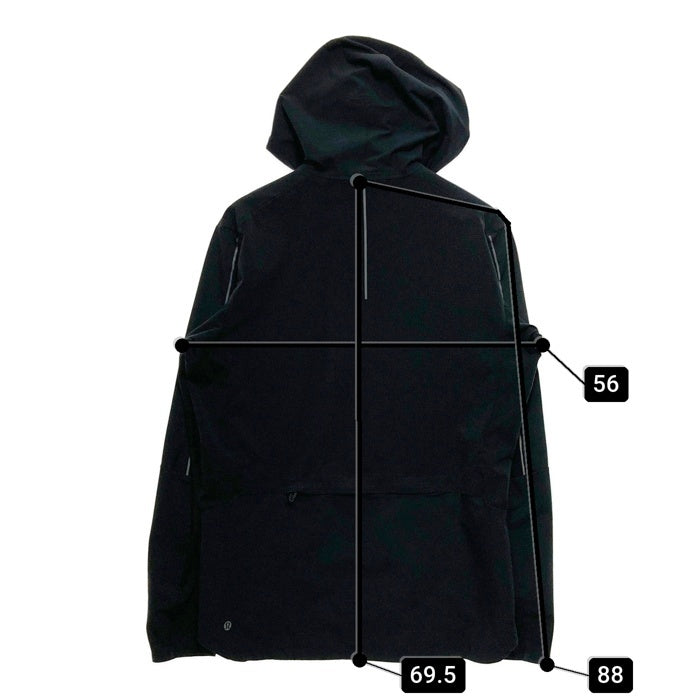 lululemon ルルレモン ナイロンジップパーカー ブラック sizeXL 瑞穂店