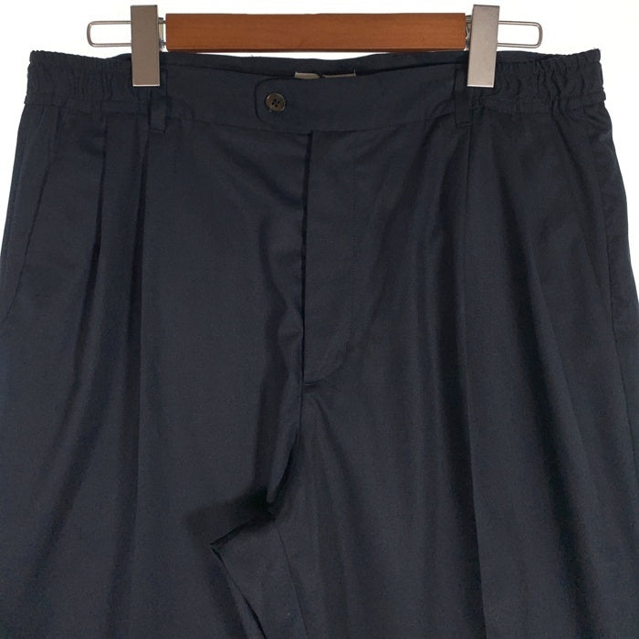WIND AND SEA ウィンダンシー Cozy Slacks 2タックスラックス パンツ ネイビー ポリエステル WDS-O-COZ-25-Q2-PT-03 Size L 福生店