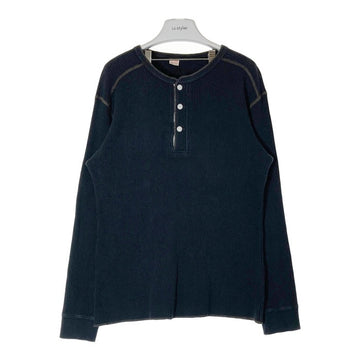The REAL McCOY'S リアルマッコイズ BALL PARK KNIT WEAR ヘンリーネック サーマル 長袖カットソー ネイビー sizeXL 瑞穂店