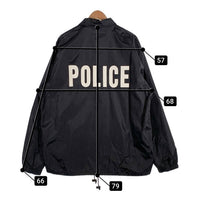 FOSTEX ナイロン コーチジャケット POLICEプリント ブラック Size 3 福生店