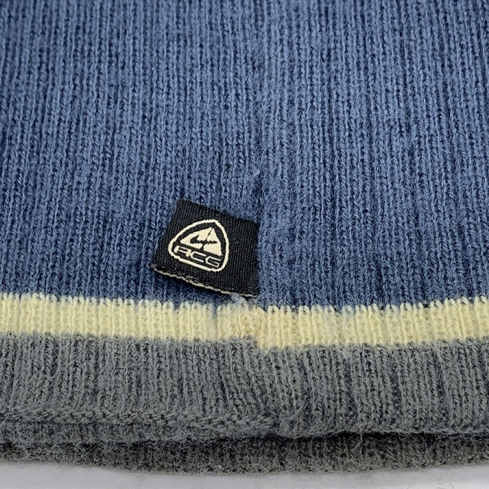 NIKE ACG ナイキエーシージー アクリル リブビーニーキャップ ネイビー グレー 台湾製 オールド 福生店