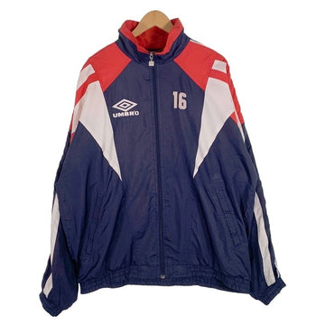 00's UMBRO アンブロ トラックジャケット ポリエステル ネイビー レッド ホワイト  Size XL 福生店
