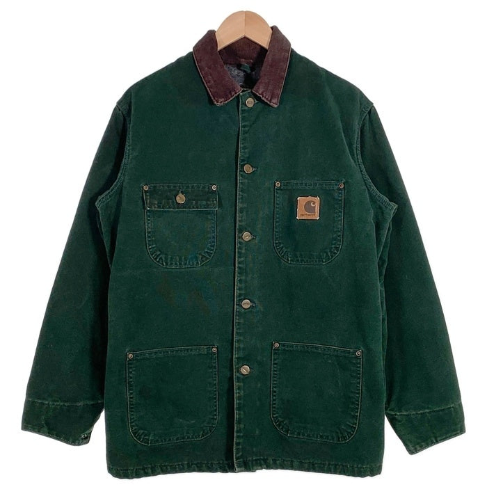 00's CARHARTT カーハート Duck Michigan Chore Coat 裏ブランケット ダック ミシガンチョアコート C02 SPC USA製 Size S 福生店