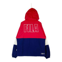 FILA フィラ FM9495 ナイロン プルオーバー アノラックジャケット レッド sizeM 瑞穂店