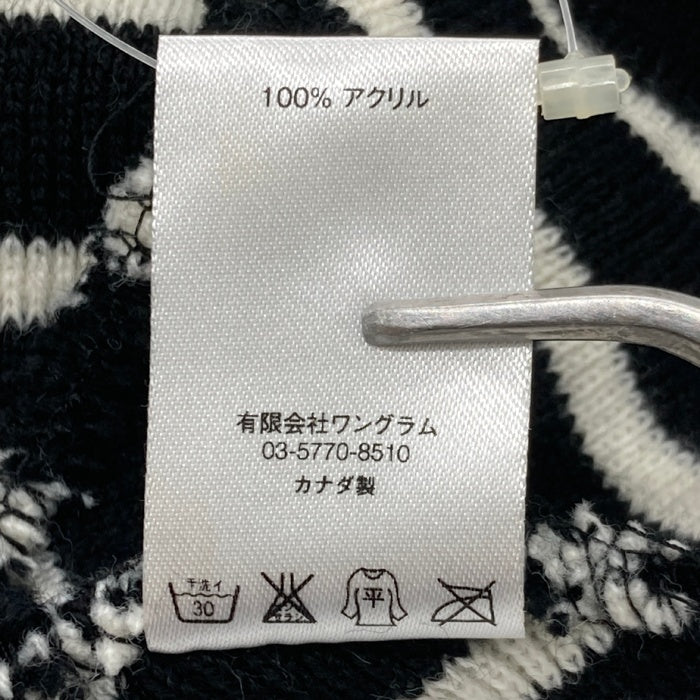 Supreme シュプリーム Team Stripe Beanie ニット帽 ビーニー ブラック×ホワイト  瑞穂店
