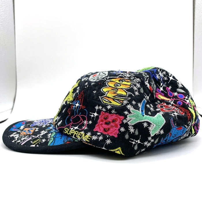 SUPREME シュプリーム 25SS AOI Embroidered Camp Cap キャンプ キャップ ブラック マルチカラー 福生店