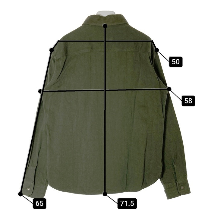 UES ウエス コットン ムラサテン ワークシャツ オリーブ size4 瑞穂店
