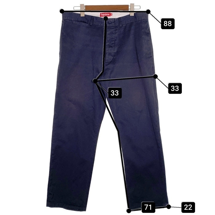 SUPREME シュプリーム Chino Pant チノパンツ ネイビー Size 34 福生店
