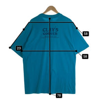 90's Hanes ヘインズ Clay's Corner クレイズコーナー 半袖 Tシャツ ブルー Size XL 福生店