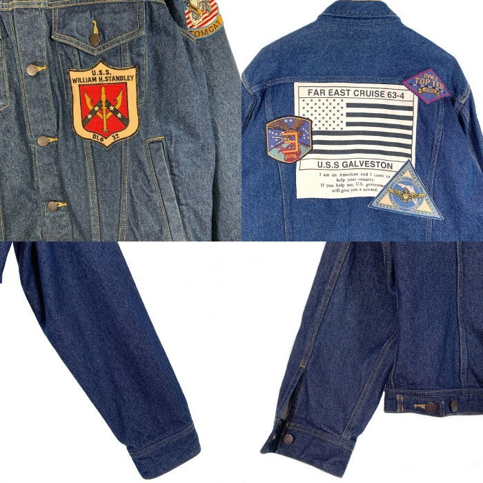 AVIREX アヴィレックス TOP GUN DENIM JACKET トップガン デニムジャケット インディゴ 6112113 Size 2XL 福生店