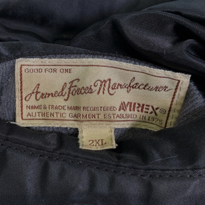 AVIREX アヴィレックス MA-1 フライトジャケット ブラック 6182185 Size 2XL 福生店