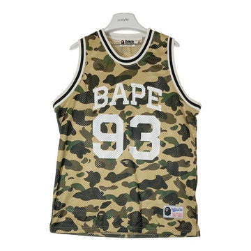 A BATHING APE アベイシングエイプ APE CAMO BASKETBALL TANKTOP バスケットボール タンクトップ ブラウン sizeL 瑞穂店