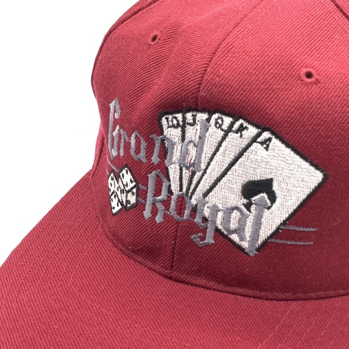 90's Grand Royal グランドロイヤル ウール 6パネルキャップ スナップバック ボルドー ビースティボーイズ 福生店