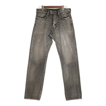 SUGARHILL シュガーヒル FOILED DENIM TROUSERS STRAIGHT CUT 箔押し加工 ストレートデニムパンツ フェードブラック 2411300411 Size 34 福生店
