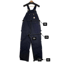 CARHARTT カーハート Loose Fit Firm Duck Zip to Thigh Bib Overalls ダック オーバーオール R37BLK ブラック Size 38×32 福生店