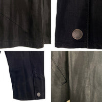 NO MAINTENANCE ノーメンテナンス Black Mechanic Jacket メカニックジャケット ジップアップ ブラック ウォッシュ加工 Size M 福生店