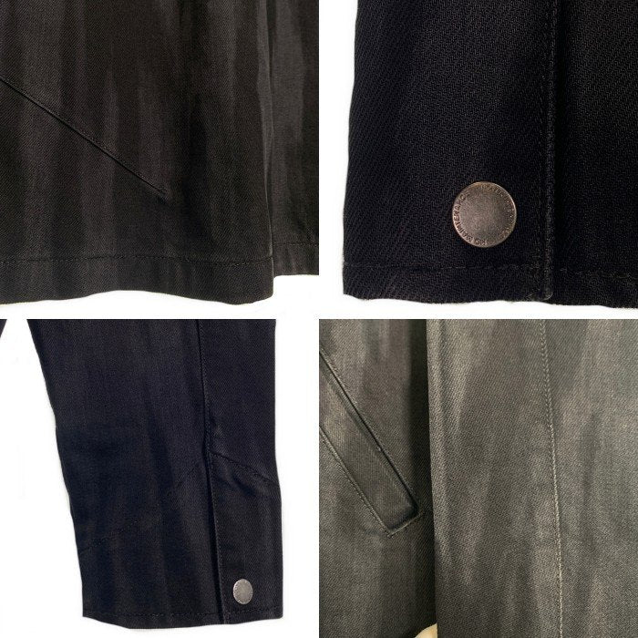 NO MAINTENANCE ノーメンテナンス Black Mechanic Jacket メカニックジャケット ジップアップ ブラック ウォッシュ加工 Size M 福生店