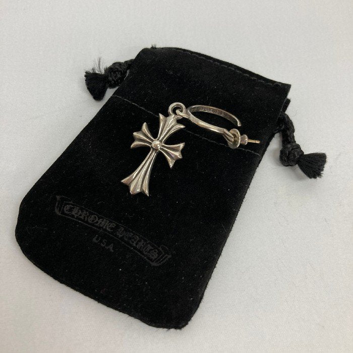 Chrome Hearts クロムハーツ TINY CH CROSS タイニーCH クロスフープ ピアス シルバー 瑞穂店