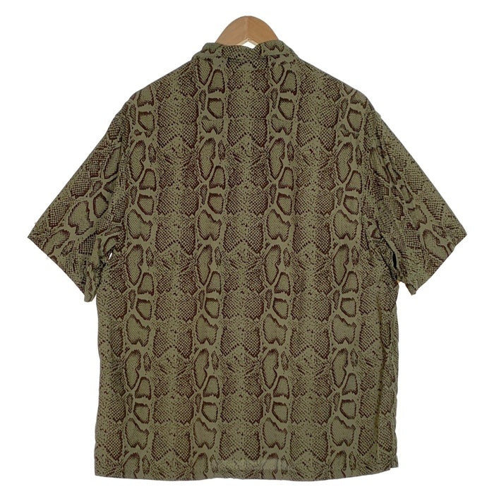 Supreme シュプリーム 24SS Snake S/S Shirts スネーク ショートスリーブシャツ レーヨン グリーン Size L 福生店