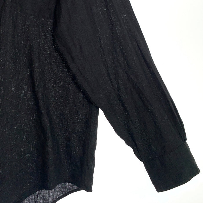 Brooks Brothers ブルックスブラザース リネン 麻 長袖 ボタンダウン シャツ ブラック Size L 福生店
