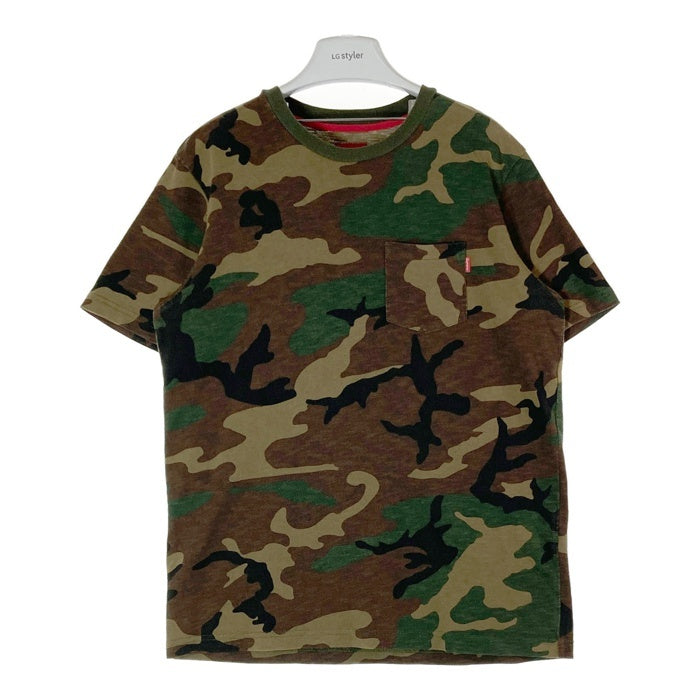 Supreme シュプリーム カモフラージュ ポケットTシャツ カーキ sizeM 瑞穂店