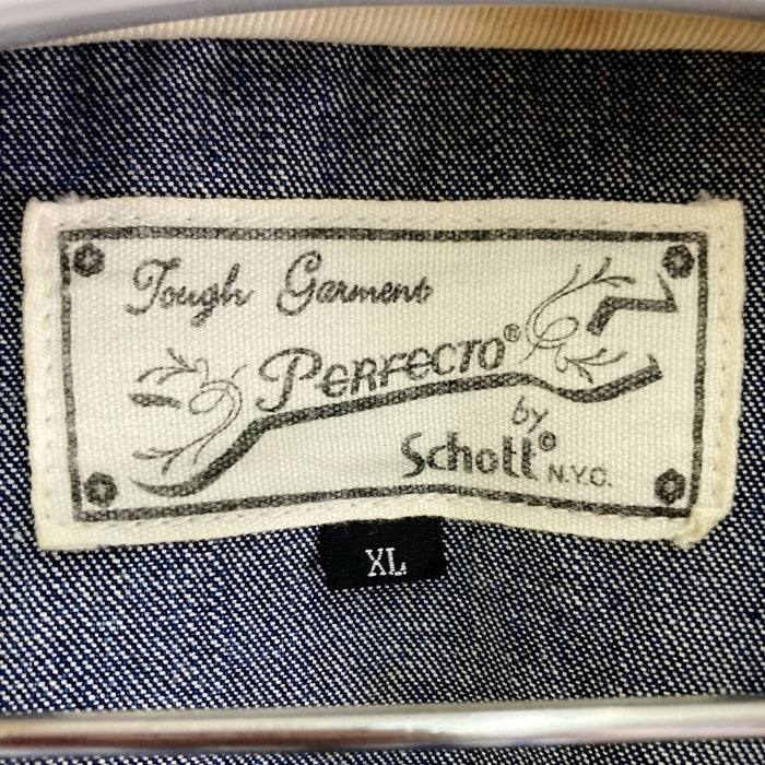 Schott ショット デニム ダッフルコート インディゴ sizeXL 瑞穂店