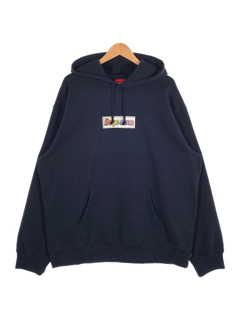 SUPREME シュプリーム 22SS Bling Box Logo Hooded Sweatshirt ボックスロゴ スウェットパーカー ネイビー Size XL 福生店