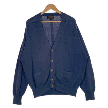 Brooks Brothers ブルックスブラザーズ コットン ケーブルニットカーディガン ネイビー 香港製 Size 44 福生店
