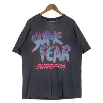 90's SOME FEAR プリントTシャツ ブラック USA製 Size XL 福生店