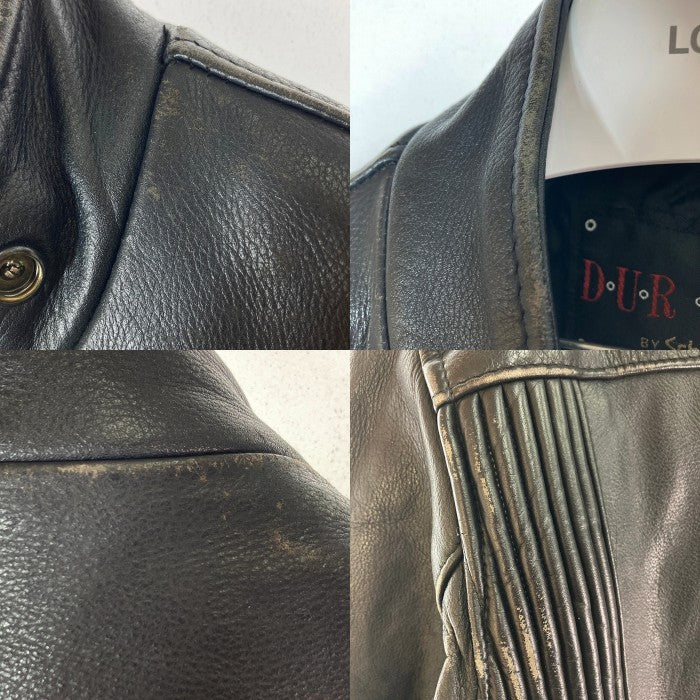 Schott ショット 557 DUROJAC レザー シングルライダースジャケット ブラック 逆ハの字 size42 瑞穂店