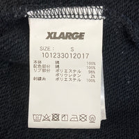 X-LARGE エクストララージ ベースボールロゴ Vネックスウェットトレーナー ブラック 101233012017 Size S 瑞穂店
