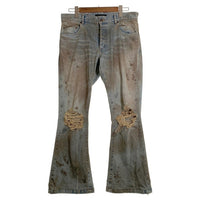 MLVINCE メルヴィンス 23AW DISTRESSED FLARE JEANS ダメージ加工 フレアデニムパンツ グレー Size 32 福生店