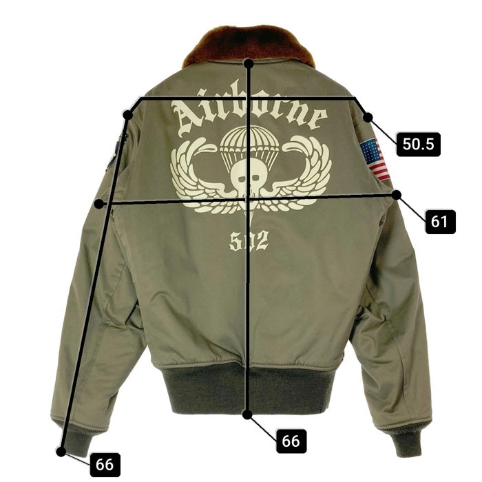The REAL McCOY'S リアルマッコイズ ラフウェア復刻 AIRBORNE 502 B-10 フライトジャケット オリーブ size40 瑞穂店
