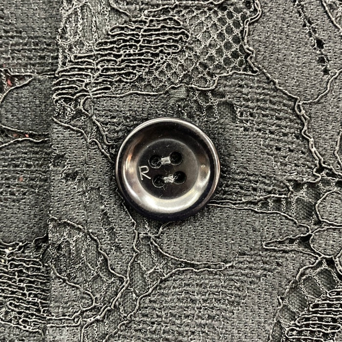 Needles ニードルズ Cabana Shirt カバナシャツ C Pe R Lace Cloth FLOWER フラワーレース 半袖 ブラック MR252 Size L 瑞穂店