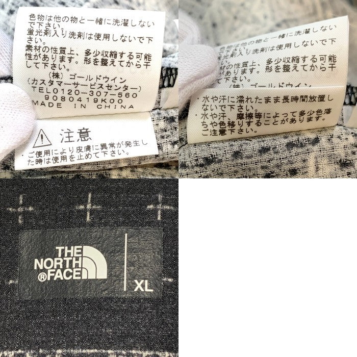 THE NORTH FACE ノースフェイス ザ　ノースフェイス CLIMBING SUMMER SHIRT バンダナ柄 サマーシャツ 半袖 ブラック NR21931 Size XL 福生店