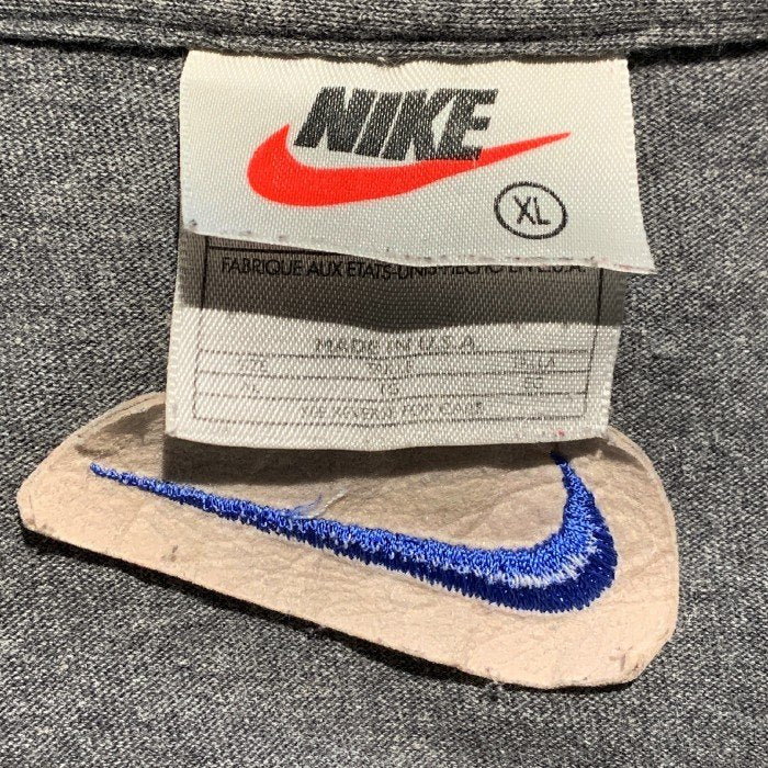90's NIKE ナイキ airmax エアマックス 刺繡 Tシャツ グレー USA製 Size XL 福生店