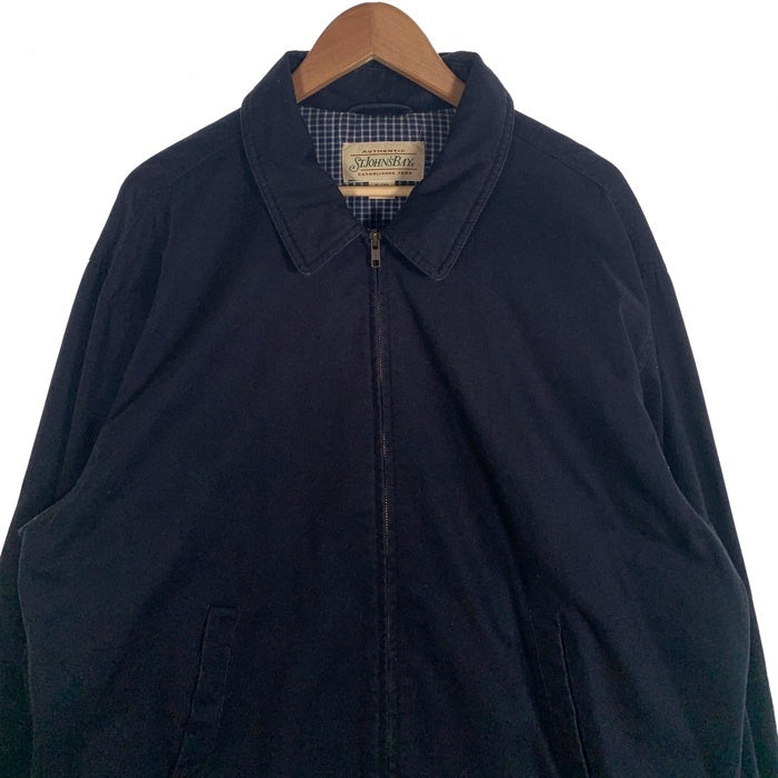 ST.JOHNS BAY セントジョンズベイ スウィングトップ コットン ジップアップジャケット ネイビー Size XL 福生店