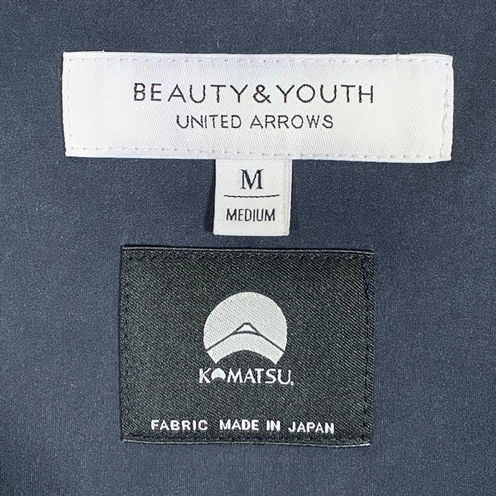 BEAUTY&YOUTH UNITED ARROWS ビューティーアンドユース ユナイテッドアローズ 小松精練 フーディ アノラックパーカー ネイビー sizeM 瑞穂店