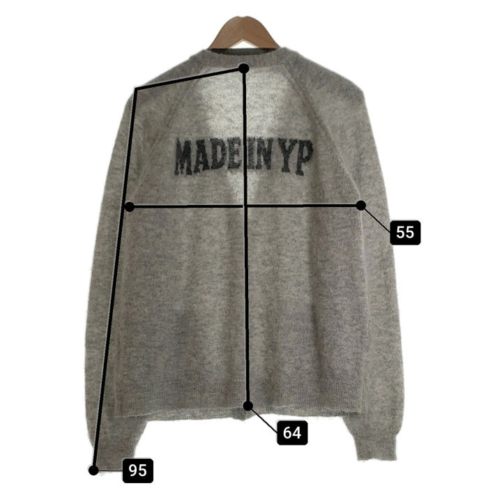 MADE IN YP メイドイン ワイピー モヘアカーディガン グレー Size L 福生店
