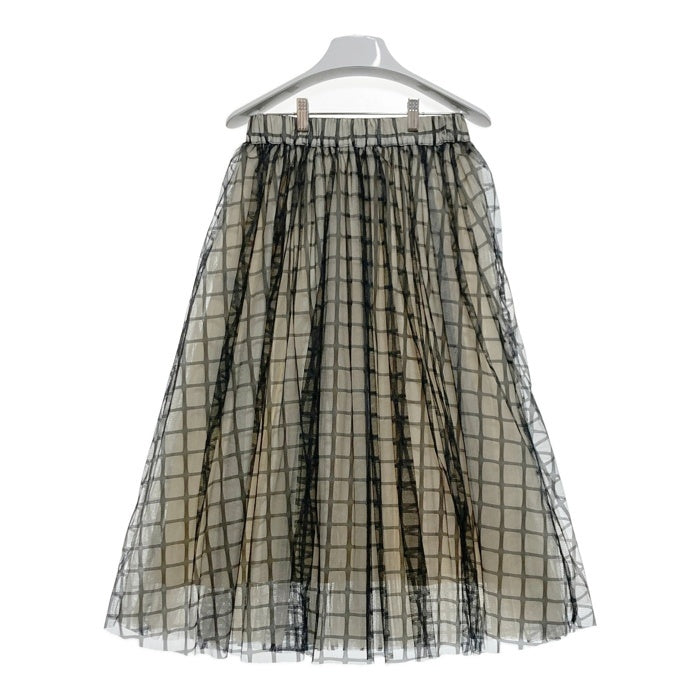 French pave フレンチパヴェ チェックレース スカート ベージュ sizeF 瑞穂店